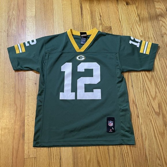Nike Green and Yellow Kids Jersey - Picture 2 of 3